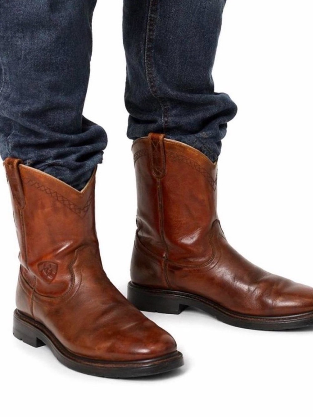 Men's Brown Leather Western Boot